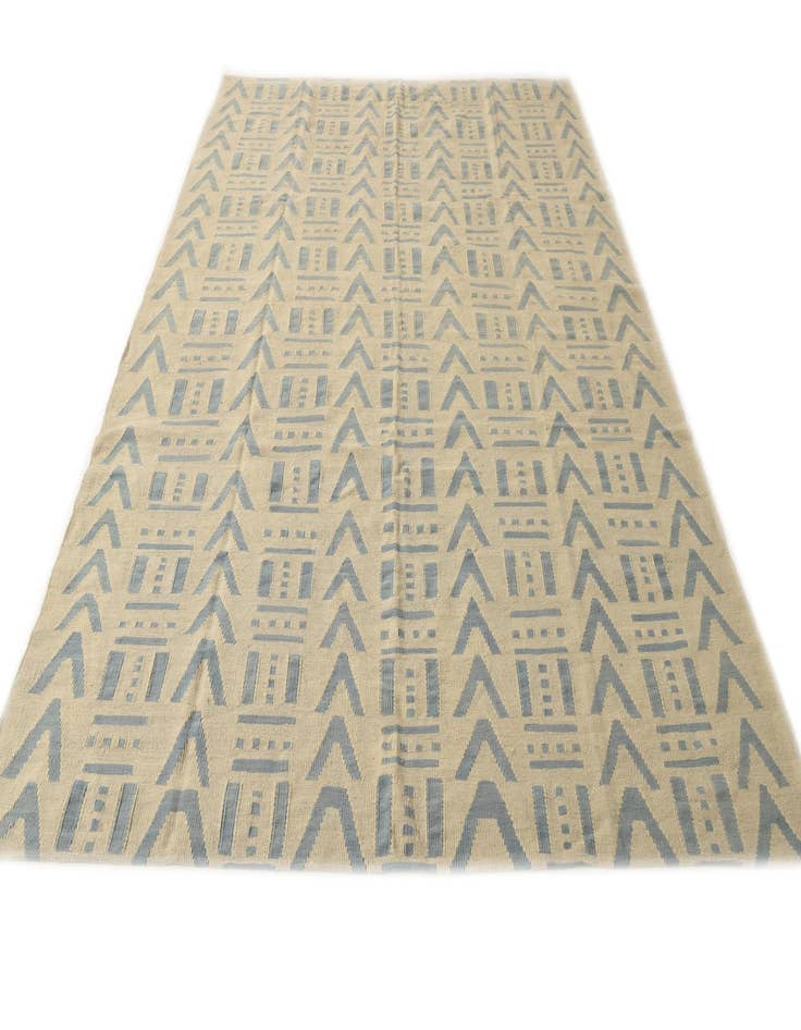 Detail image of  7' x 9' 4  Hand Woven Kilim Modern Wool Rug