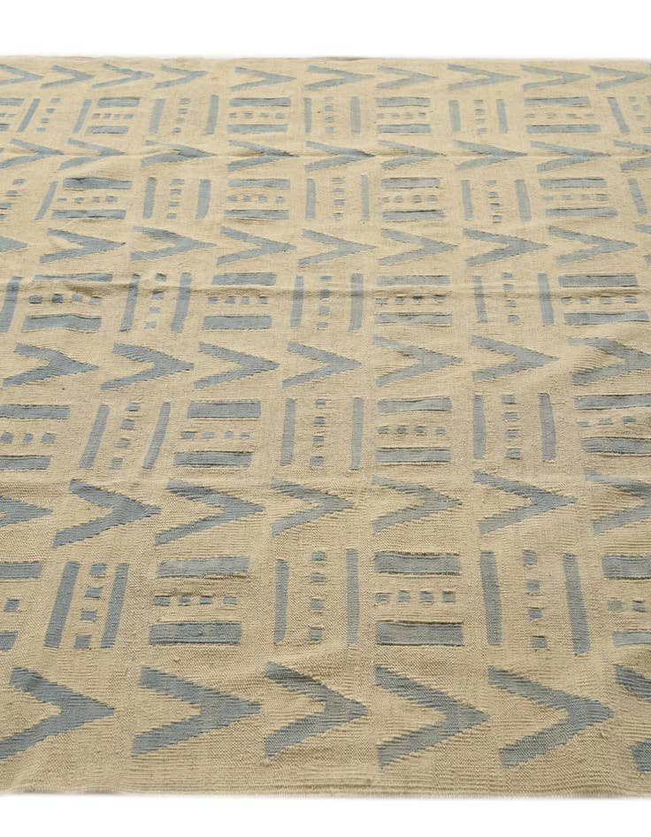 Detail image of  7' x 9' 4  Hand Woven Kilim Modern Wool Rug