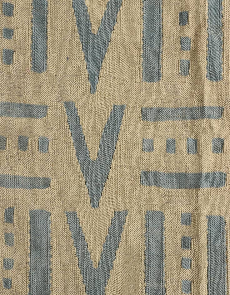 Detail image of  7' x 9' 4  Hand Woven Kilim Modern Wool Rug