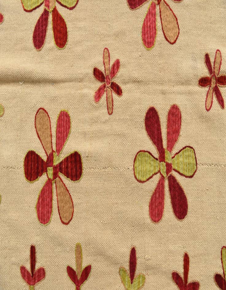 Detail image of  5' 9 x 7' 7  Hand Woven Kilim Modern Wool Rug