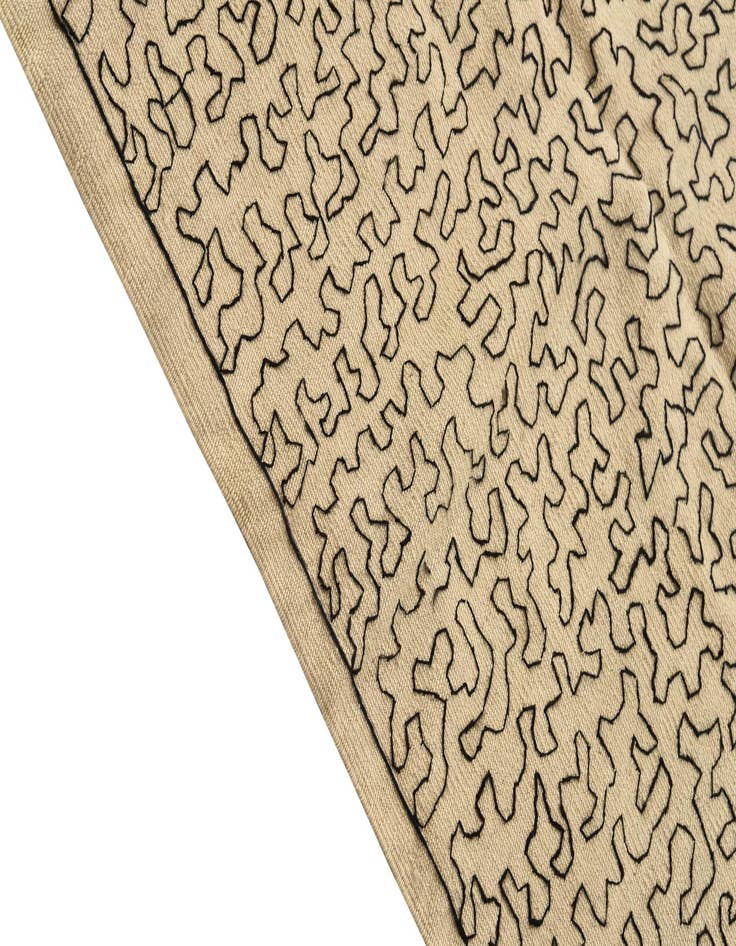 Detail image of  4' 10 x 6'  Hand Woven Kilim Modern Wool Rug