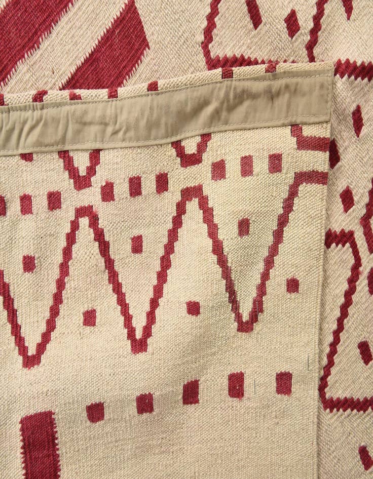 Detail image of  6' x 7' 9  Hand Woven Kilim Modern Wool Rug