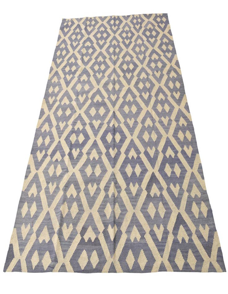 Detail image of  6' x 7' 8  Hand Woven Kilim Modern Wool Rug