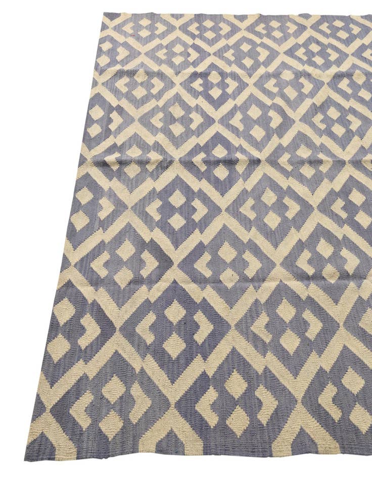 Detail image of  6' x 7' 8  Hand Woven Kilim Modern Wool Rug