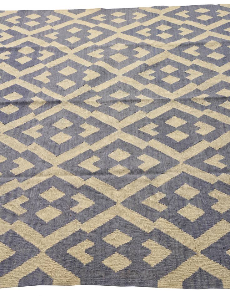 Detail image of  6' x 7' 8  Hand Woven Kilim Modern Wool Rug