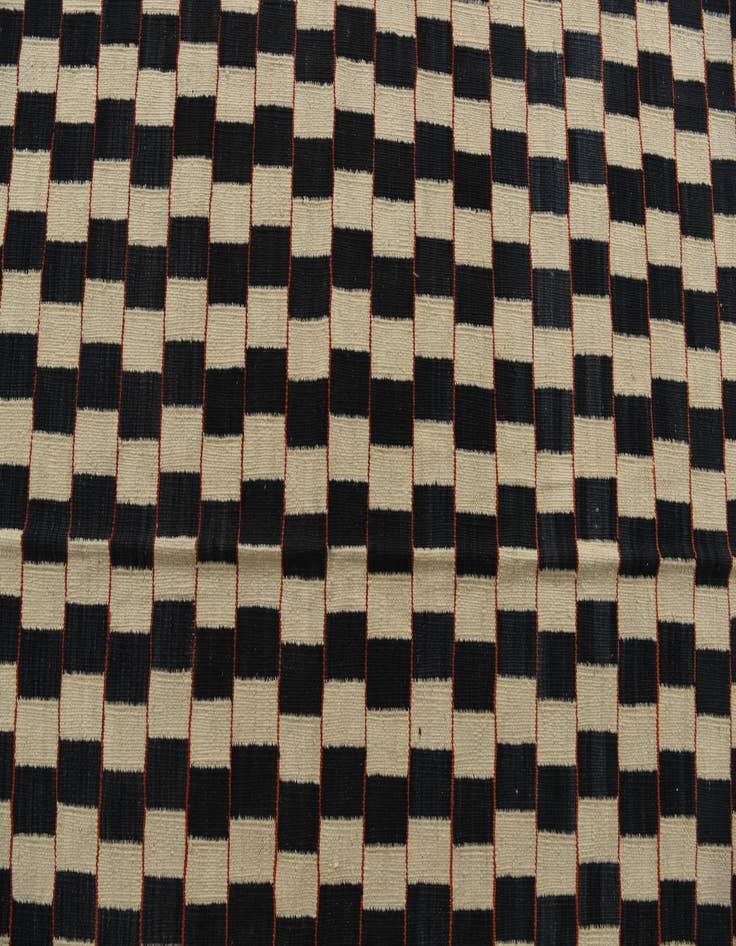 Detail image of  7' 10 x 9' 8  Hand Woven Kilim Modern Wool Rug