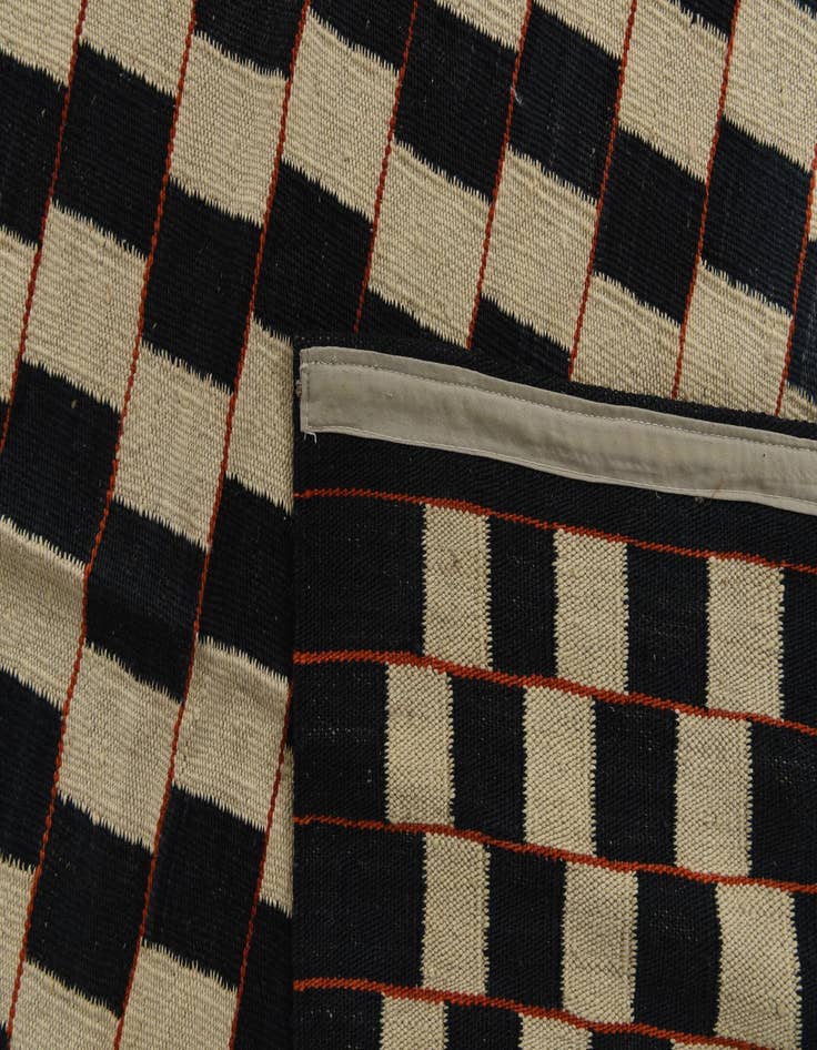 Detail image of  7' 10 x 9' 8  Hand Woven Kilim Modern Wool Rug