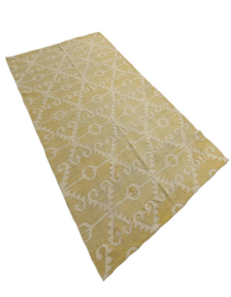 Detail image of  5' 2 x 8' 3  Hand Woven Kilim Modern Wool Rug