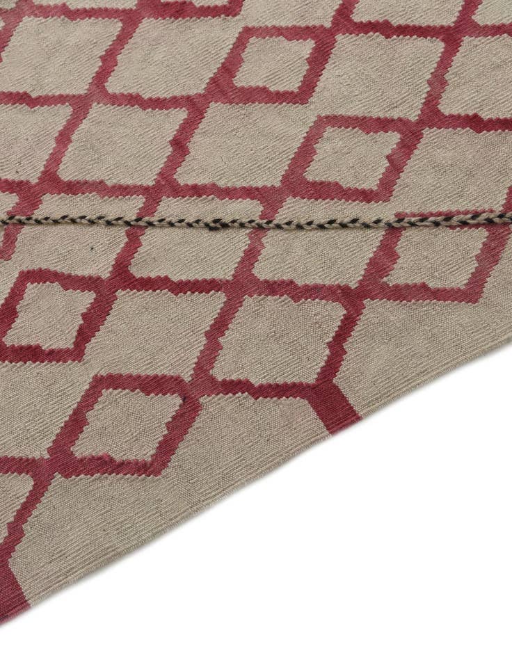 Detail image of  8' 6 x 9' 7  Hand Woven Kilim Modern Wool Rug