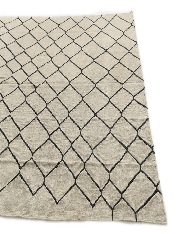 Detail image of  6' x 7' 3  Hand Woven Kilim Modern Wool Rug