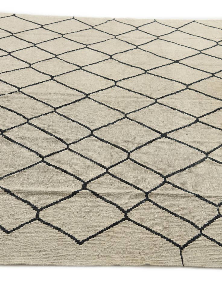 Detail image of  6' x 7' 3  Hand Woven Kilim Modern Wool Rug