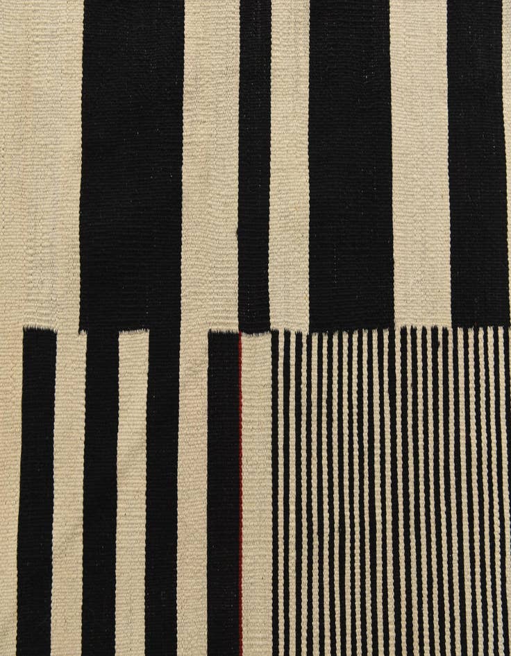 Detail image of  4' 10 x 6' 5  Hand Woven Kilim Modern Wool Rug