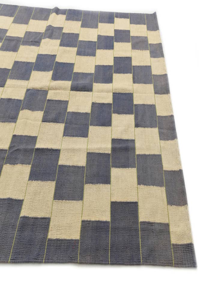 Detail image of  5' 10 x 7' 6  Hand Woven Kilim Modern Wool Rug