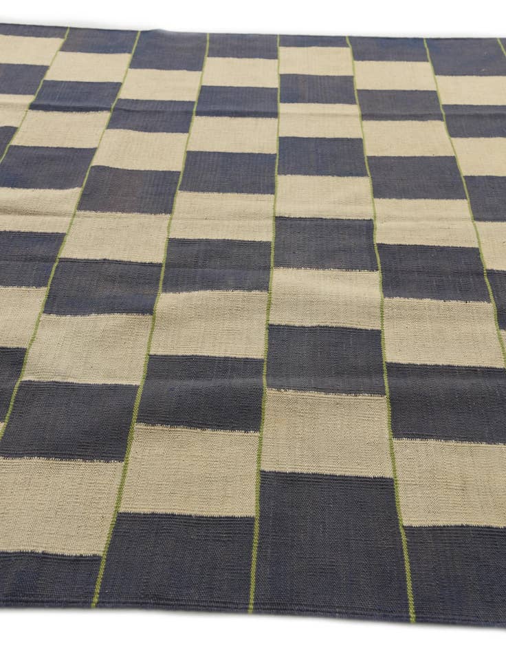 Detail image of  6' x 7' 6  Hand Woven Kilim Modern Wool Rug