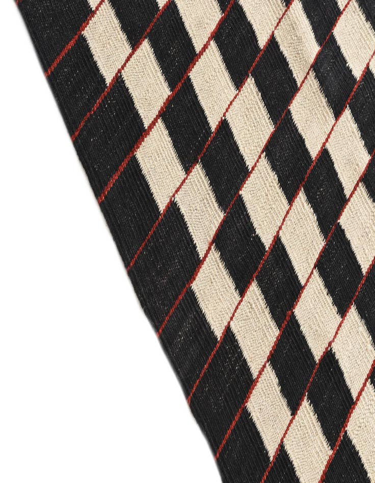 Detail image of  5' x 6' 4  Hand Woven Kilim Modern Wool Rug