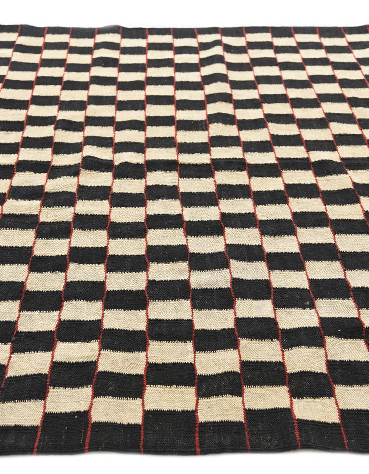 Detail image of  5' 8 x 7' 6  Hand Woven Kilim Modern Wool Rug