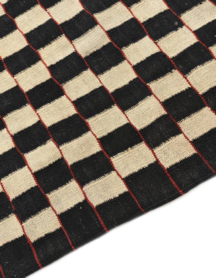 Detail image of  5' 8 x 7' 6  Hand Woven Kilim Modern Wool Rug