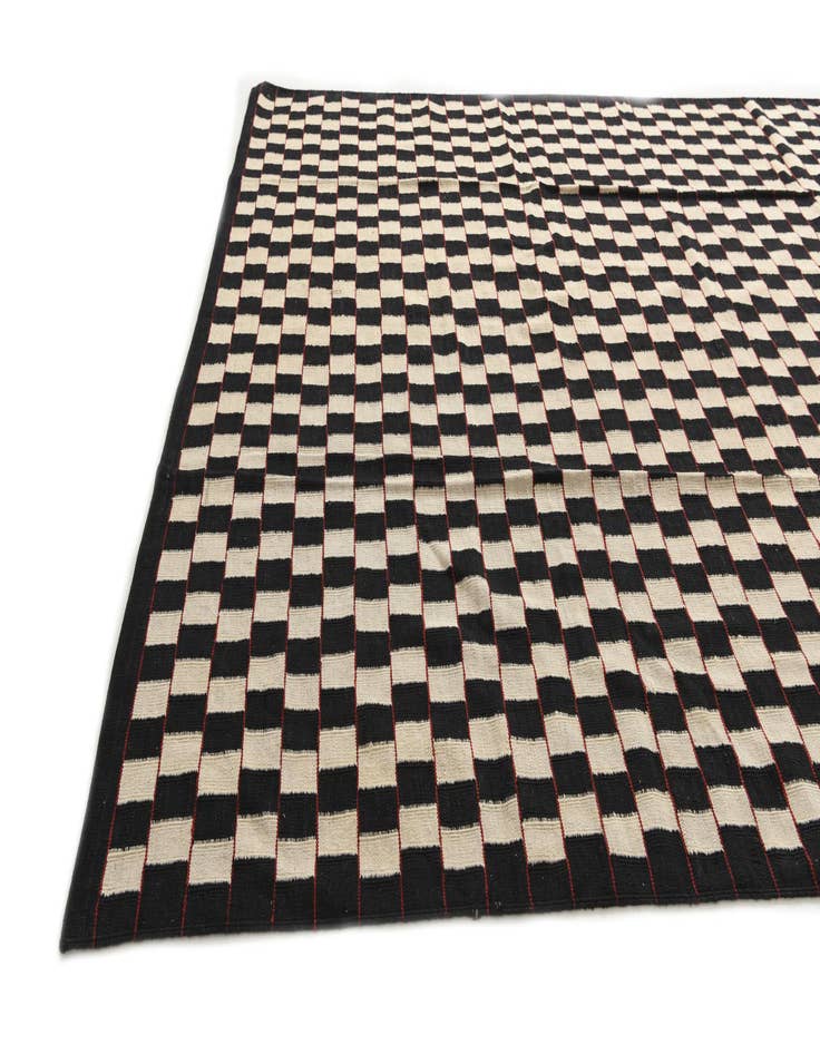 Detail image of  8' 4 x 11' 4  Hand Woven Kilim Modern Wool Rug
