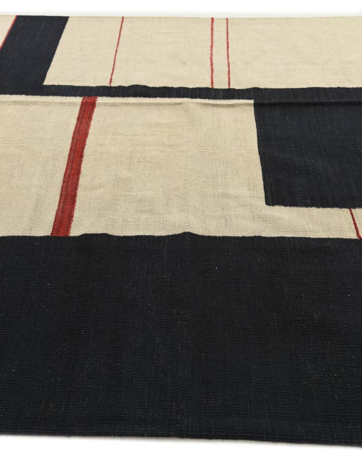Detail image of  6' x 7' 8  Hand Woven Kilim Modern Wool Rug