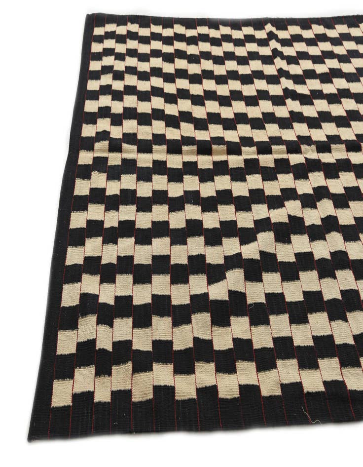 Detail image of  5' 8 x 7' 6  Hand Woven Kilim Modern Wool Rug