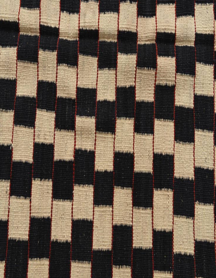 Detail image of  4' 10 x 6' 2  Hand Woven Kilim Modern Wool Rug