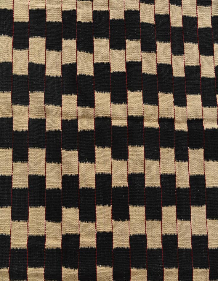 Detail image of  4' 3 x 5' 8  Hand Woven Kilim Modern Wool Rug