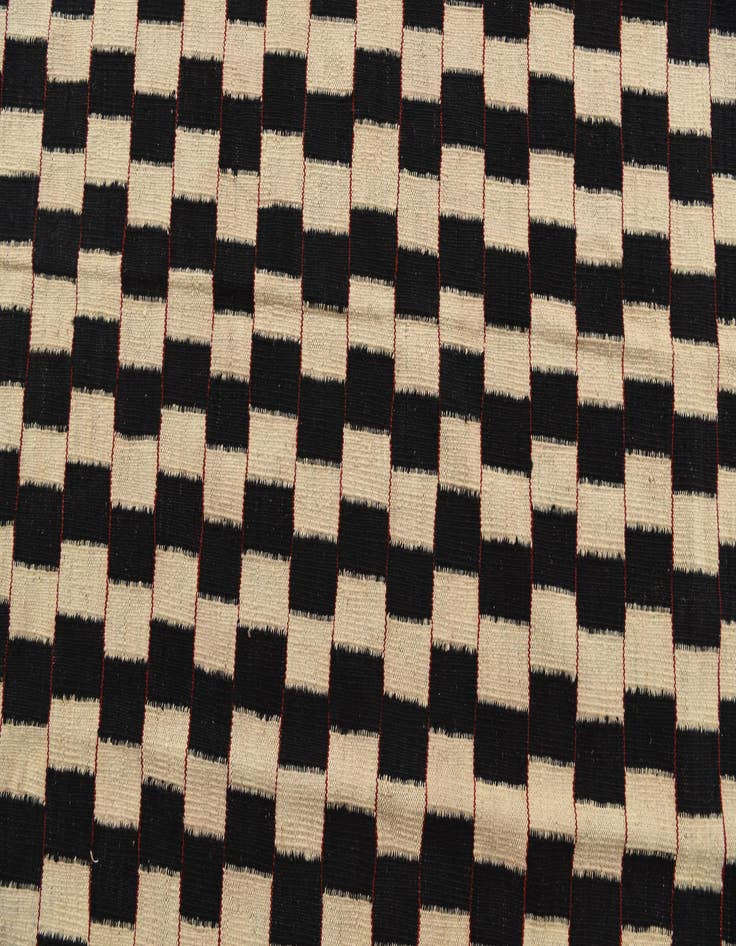 Detail image of  5' x 6' 3  Hand Woven Kilim Modern Wool Rug