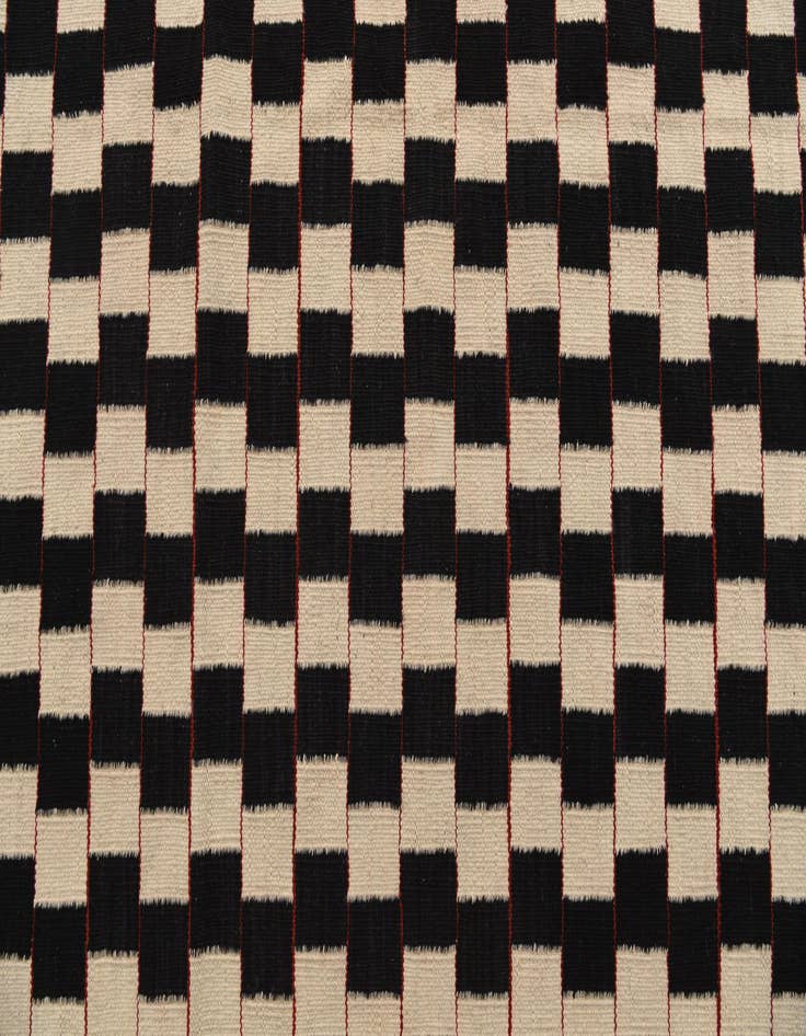 Detail image of  5' 8 x 7' 8  Hand Woven Kilim Modern Wool Rug