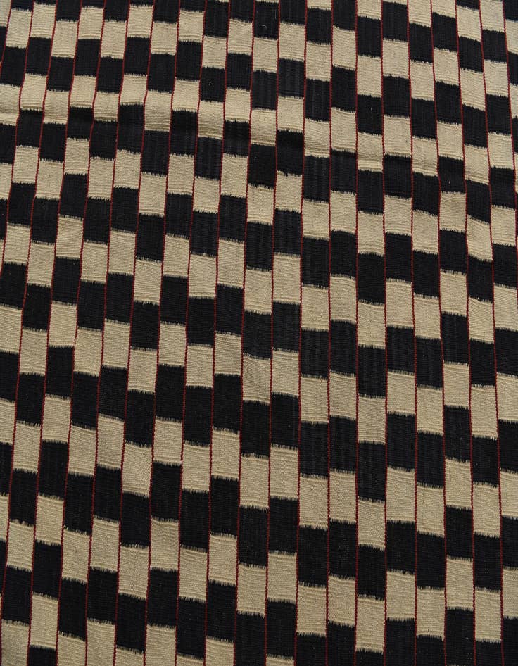 Detail image of  6' 9 x 9' 3  Hand Woven Kilim Modern Wool Rug