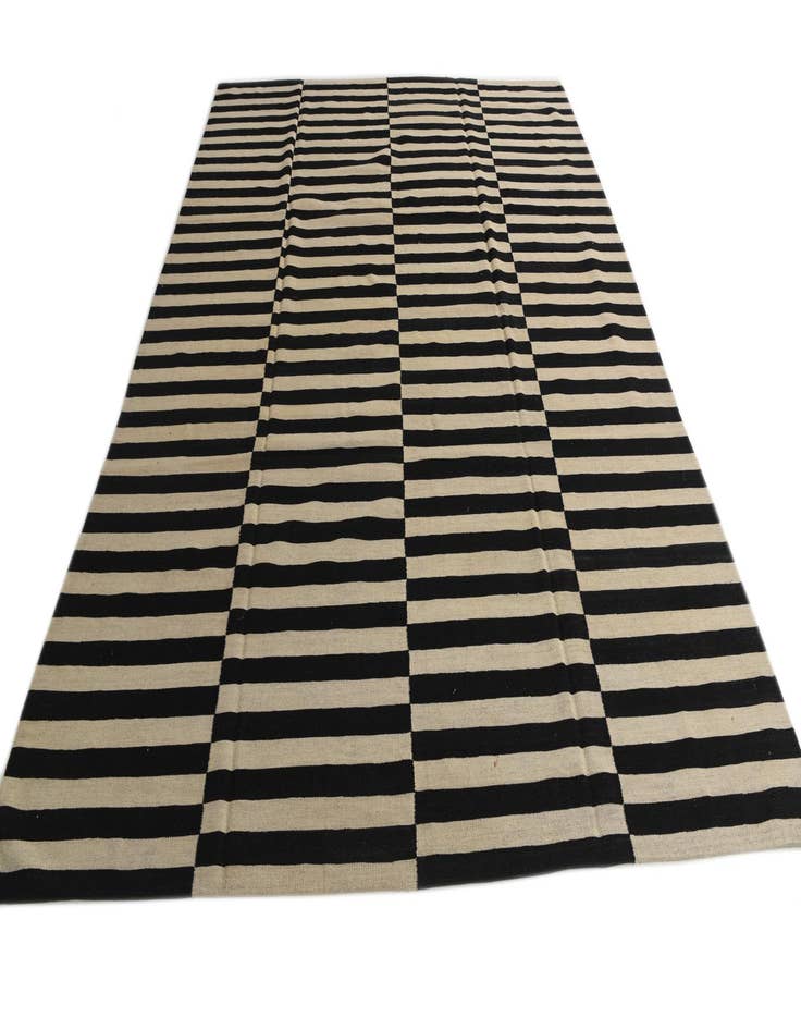 Detail image of  8' 7 x 11' 1  Hand Woven Kilim Modern Wool Rug