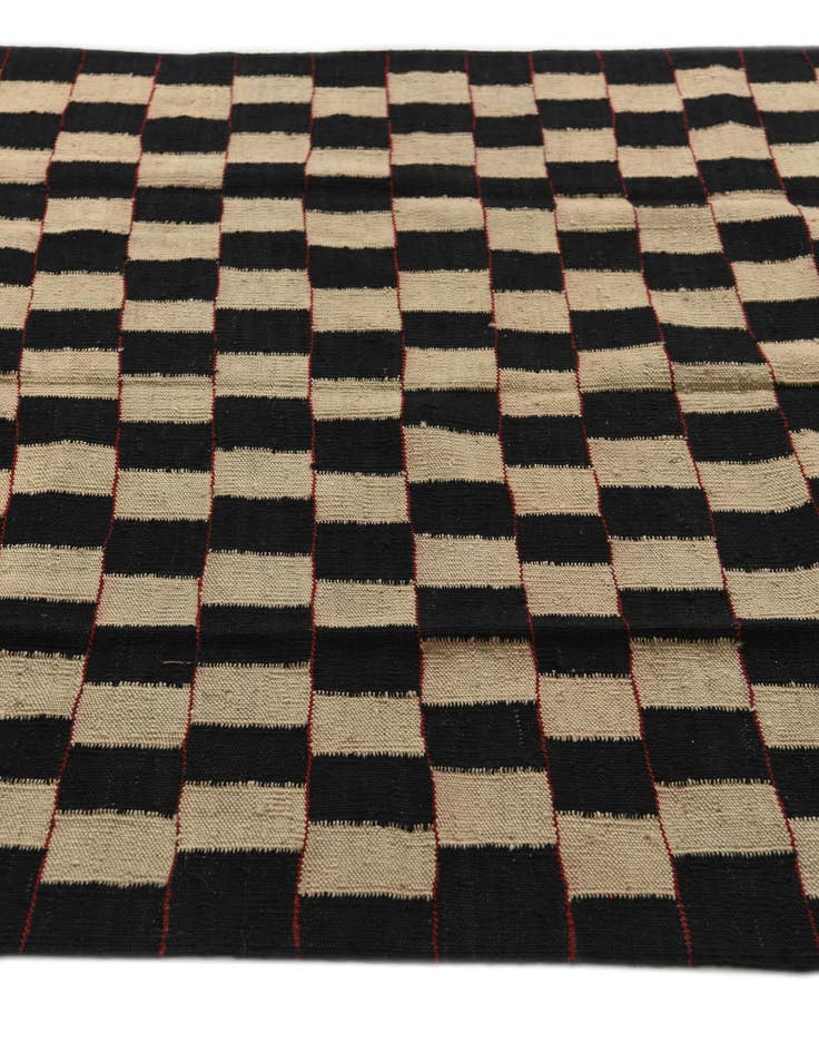 Detail image of  4' 2 x 5' 10  Hand Woven Kilim Modern Wool Rug
