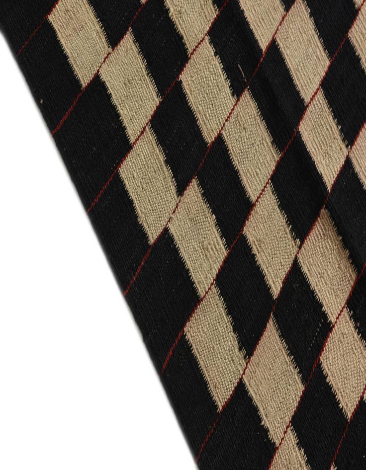 Detail image of  4' 2 x 5' 10  Hand Woven Kilim Modern Wool Rug