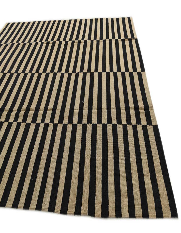 Detail image of  8' 8 x 9' 9  Hand Woven Kilim Modern Wool Rug