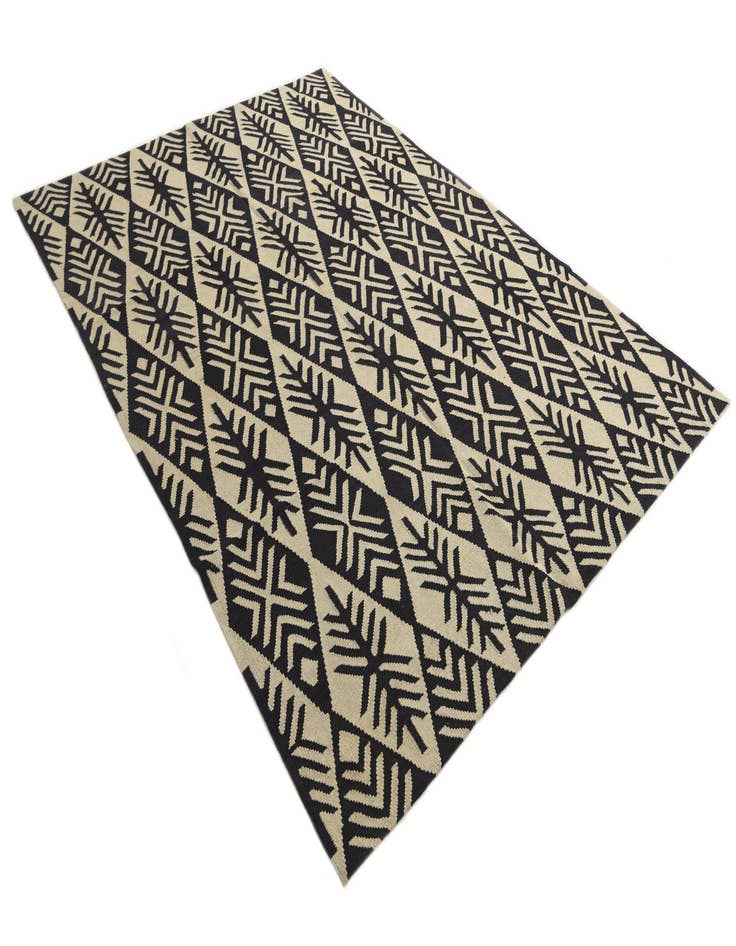 Detail image of  7' x 9' 9  Hand Woven Kilim Modern Wool Rug