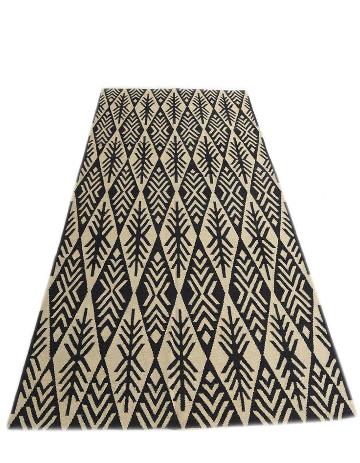 Detail image of  7' x 9' 9  Hand Woven Kilim Modern Wool Rug