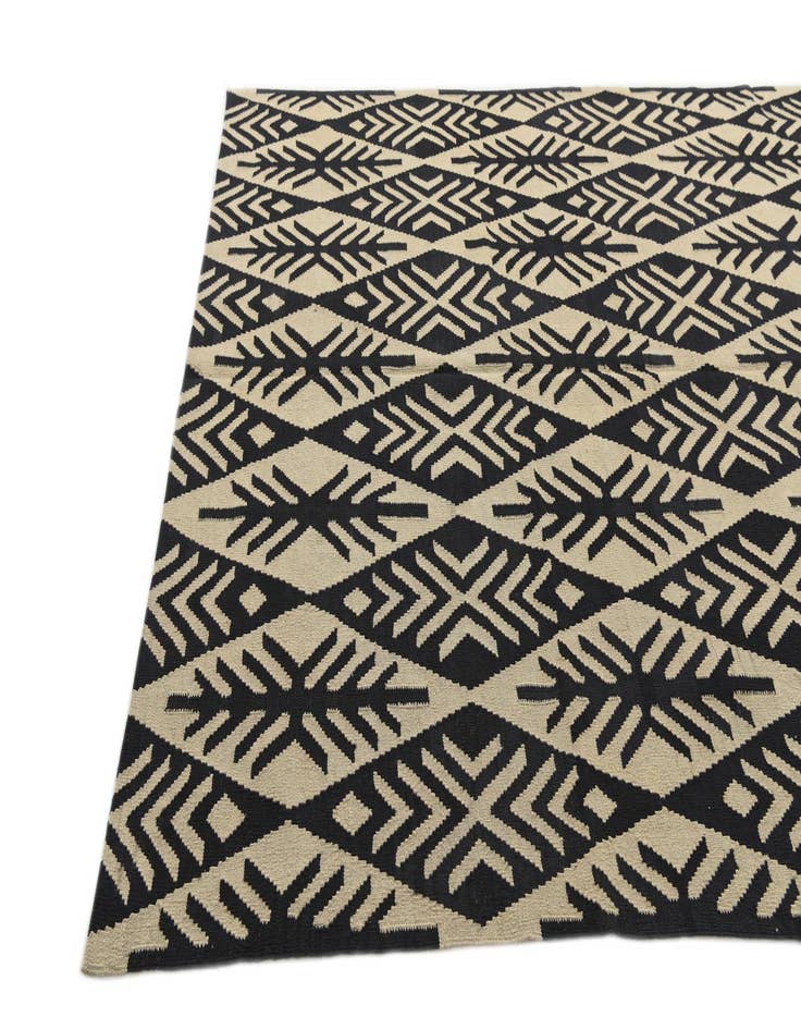 Detail image of  7' x 9' 9  Hand Woven Kilim Modern Wool Rug