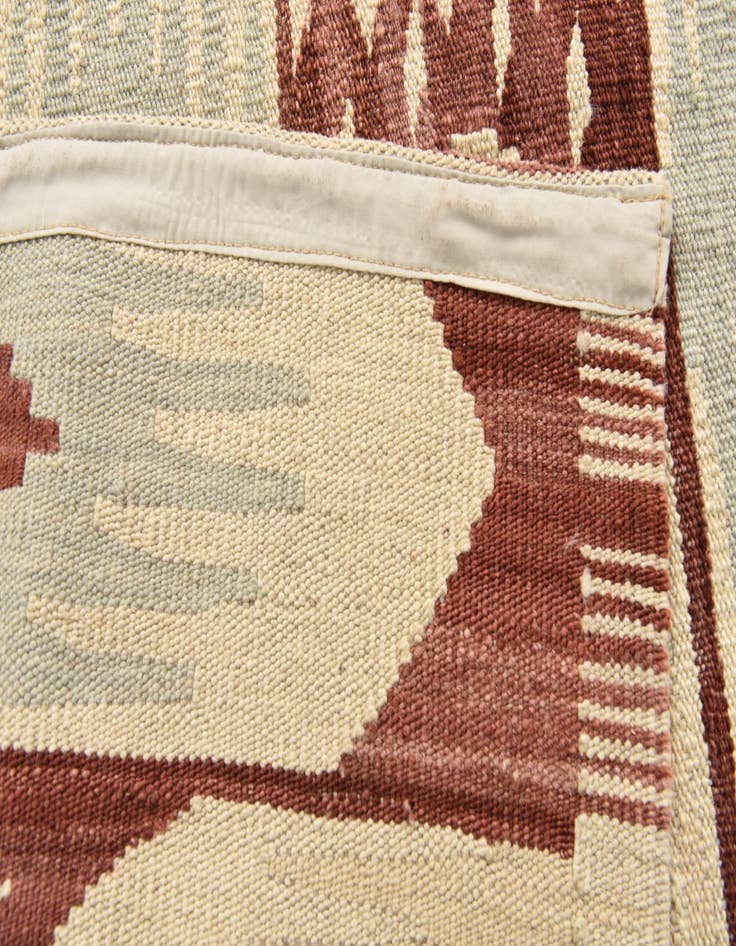 Detail image of  6' 10 x 9' 4  Hand Woven Kilim Modern Wool Rug