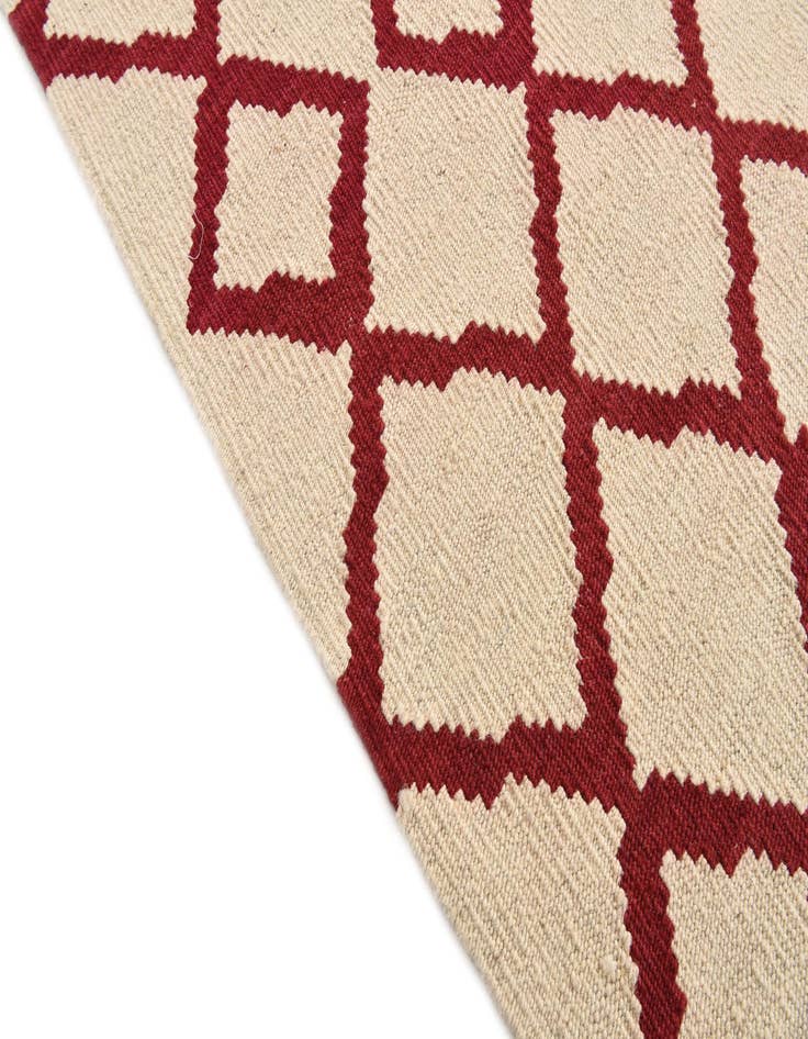 Detail image of  7' x 9' 6  Hand Woven Kilim Modern Wool Rug