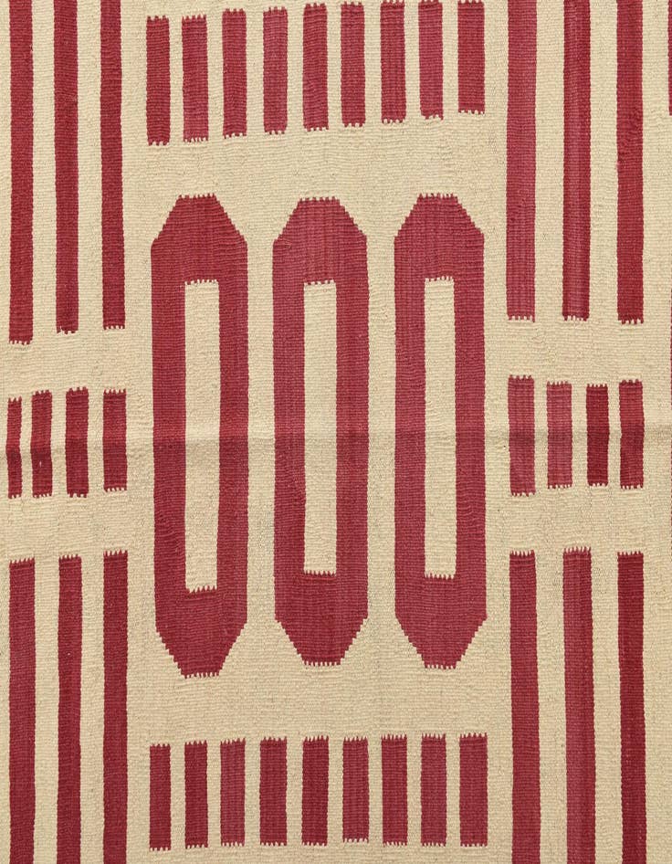 Detail image of  5' 10 x 8'  Hand Woven Kilim Modern Wool Rug