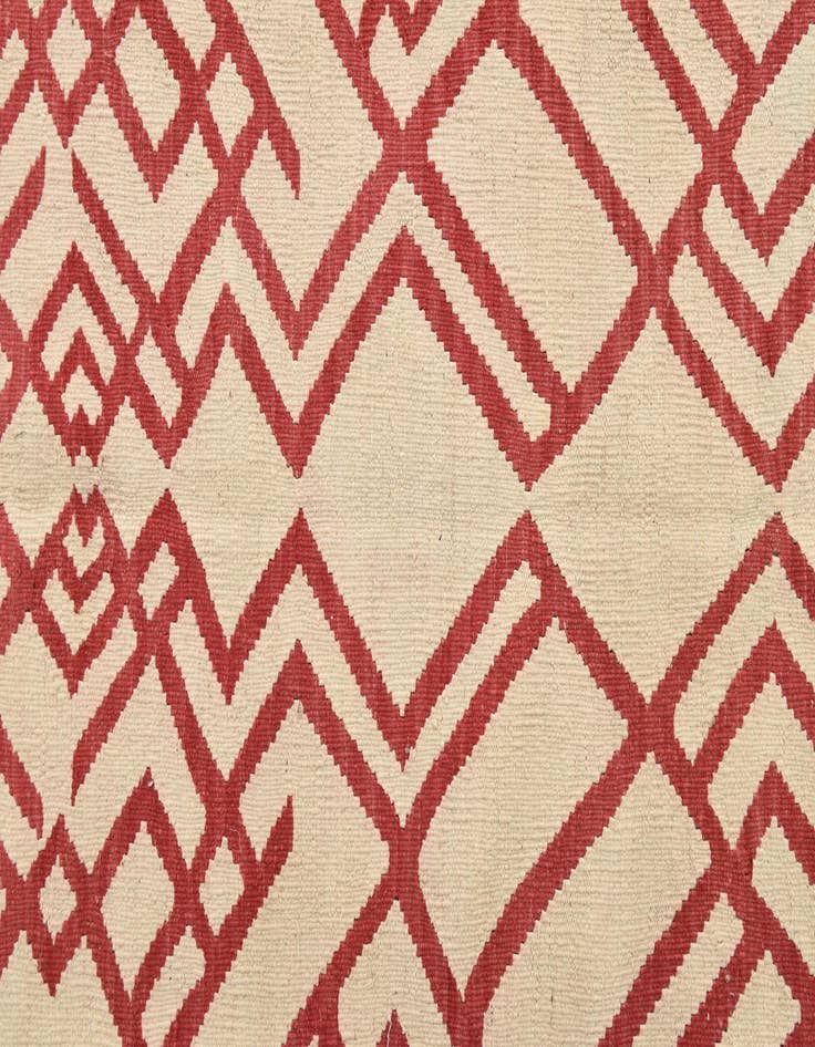 Detail image of  4' 2 x 6' 2  Hand Woven Kilim Modern Wool Rug