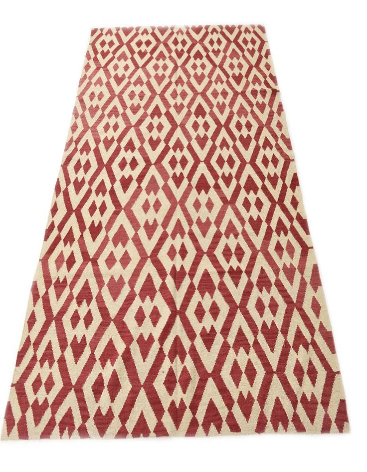 Detail image of  6' x 7' 9  Hand Woven Kilim Modern Wool Rug