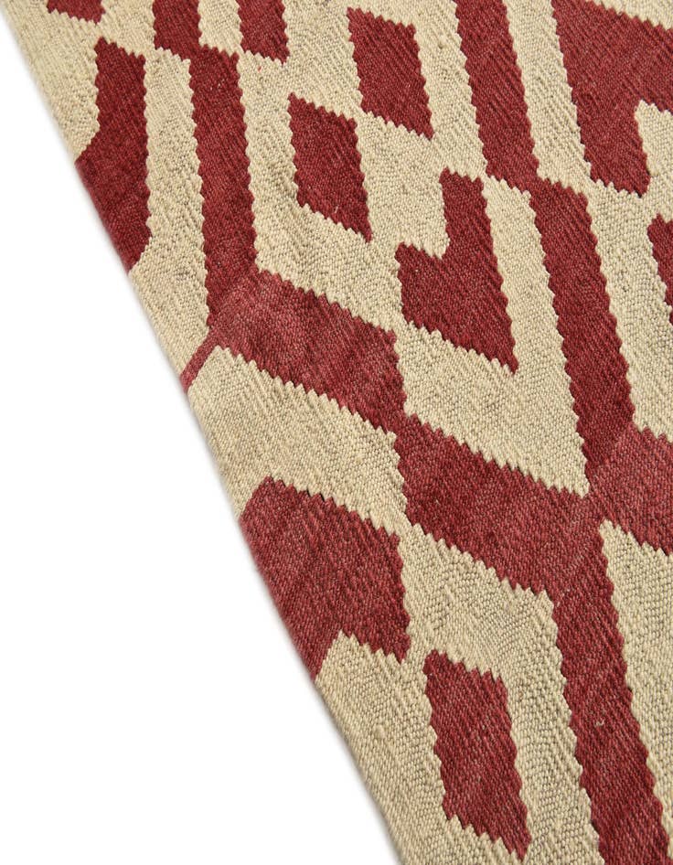 Detail image of  6' x 7' 9  Hand Woven Kilim Modern Wool Rug