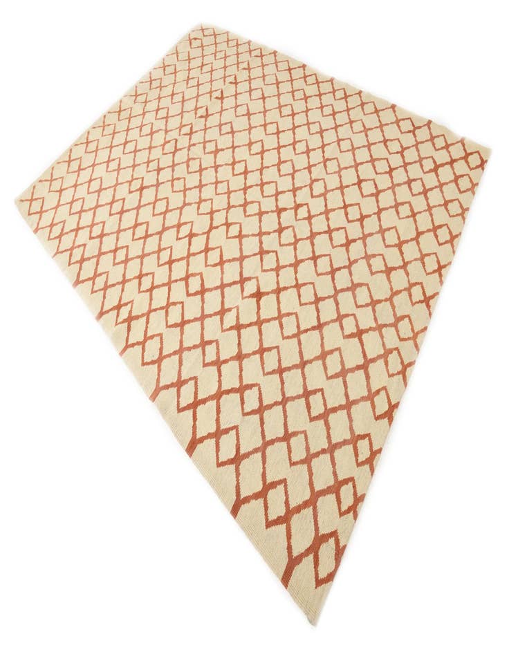 Detail image of  6' 10 x 9' 8  Hand Woven Kilim Modern Wool Rug