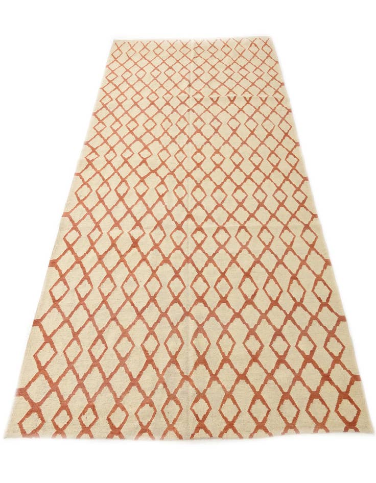 Detail image of  6' 10 x 9' 8  Hand Woven Kilim Modern Wool Rug