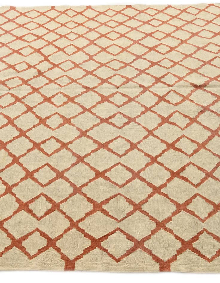 Detail image of  6' 10 x 9' 8  Hand Woven Kilim Modern Wool Rug