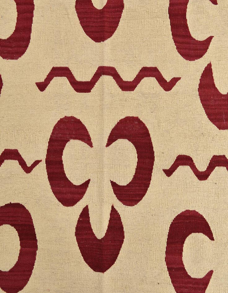 Detail image of  5' 4 x 6' 3  Hand Woven Kilim Modern Wool Rug