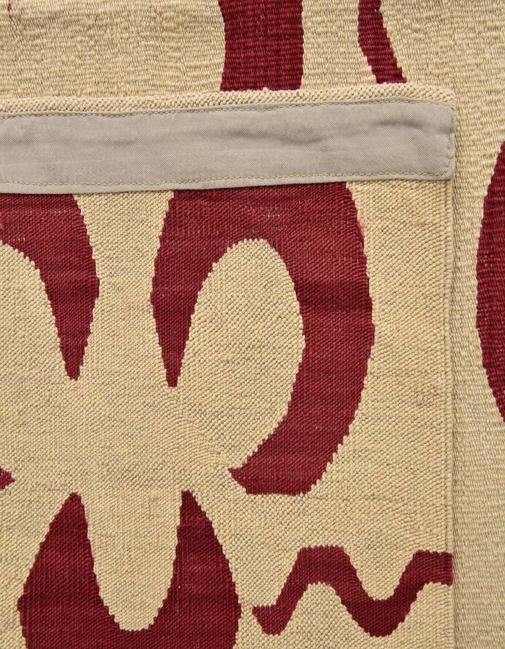 Detail image of  5' 4 x 6' 3  Hand Woven Kilim Modern Wool Rug