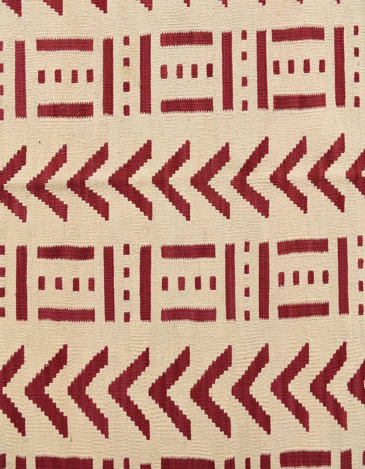 Detail image of  5' 2 x 6' 5  Hand Woven Kilim Modern Wool Rug