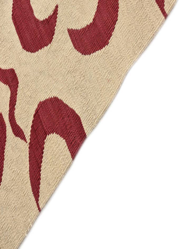 Detail image of  5' x 6' 7  Hand Woven Kilim Modern Wool Rug