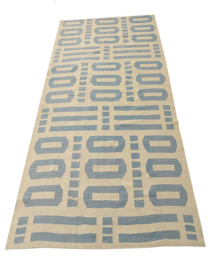 Detail image of  5' 7 x 7' 9  Hand Woven Kilim Modern Wool Rug